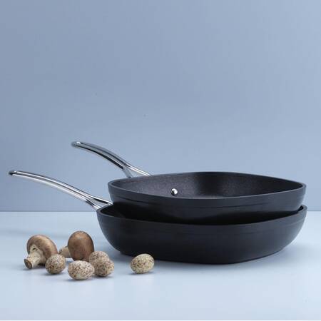 Schafer Gastronomie Master Granit Tava 24Cm-Siyah - Thumbnail